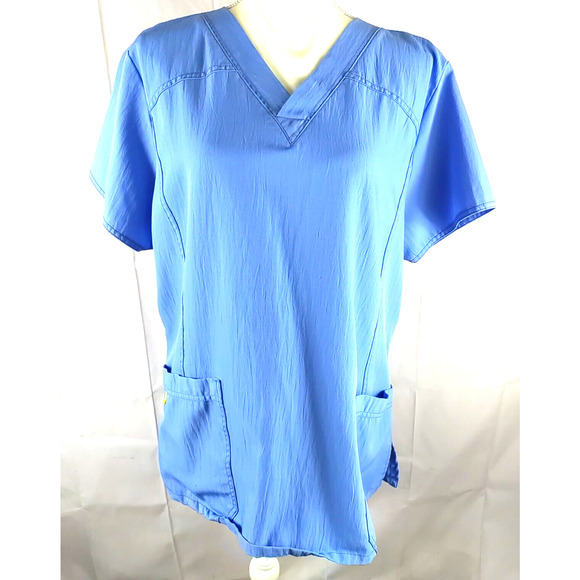 Wonder Wink Woman Scrub Top Periwinkle Blue Size X L Flaw - Picture 1 of 7
